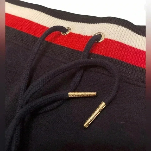 Tommy Hilfiger Womens Navy Knit Skirt Elastic Tie Waist Band Medium - Picture 9 of 12